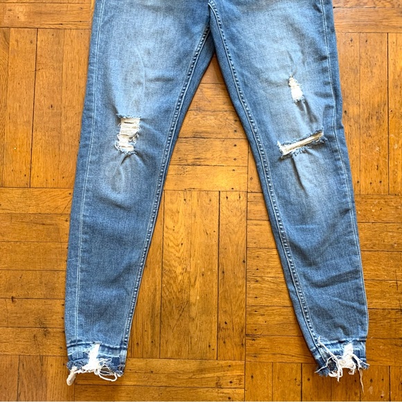 Primark Denim Co, distressed blue denim jeans size 8 - Picture 5 of 12